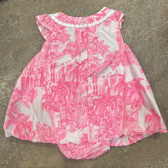 Lilly Pulitzer Paloma Bubble Dress Resort White Palm Beach Anniversary Toile - Picture 3 of 3